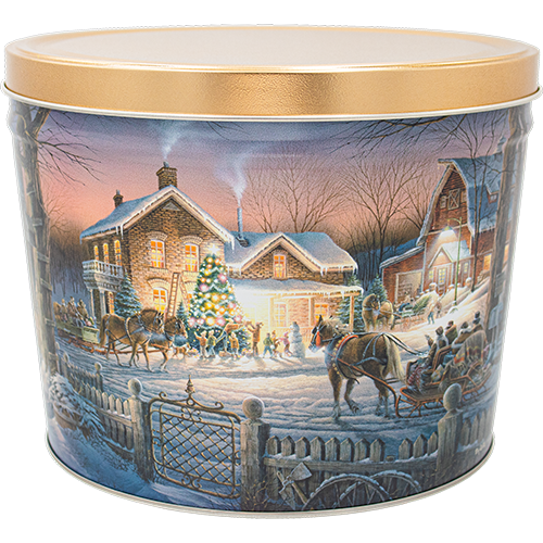 2 Gallon Trimming the Tree - Holiday Tin