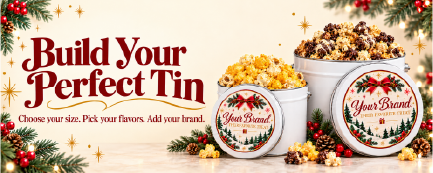 Branded Popcorn Tins