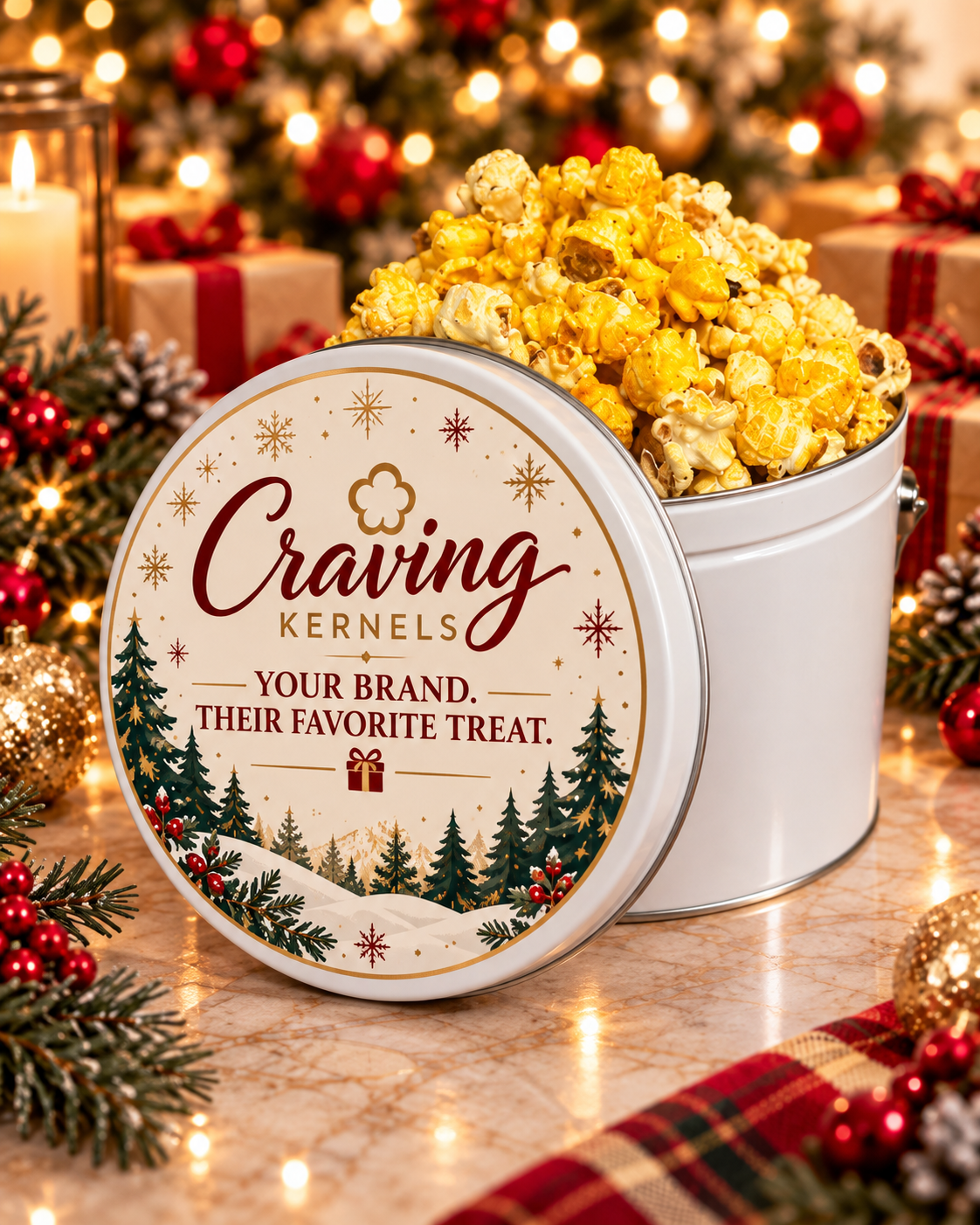 Your Brand Popcorn Tins
